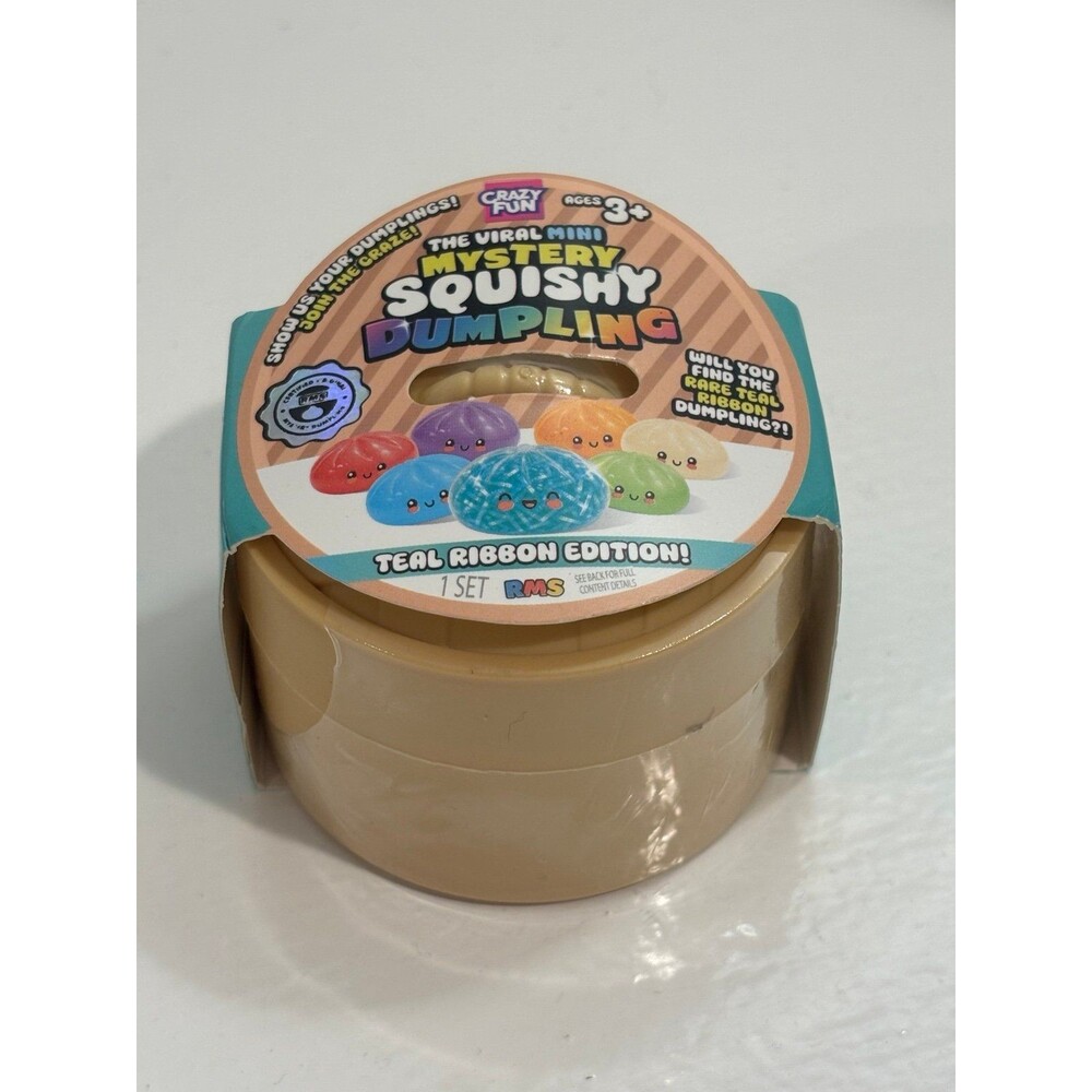 RMS Crazy Fun Mini Mystery Squishy Dumplings Teal Ribbon Edition NEW lot of 5